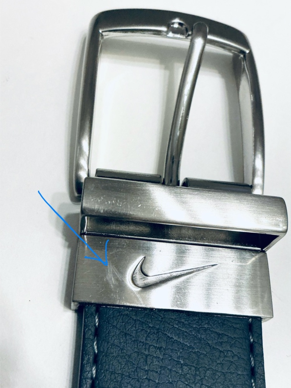 NIKE, Men's Single Edged Reversible Belt M (34-36) Gray/Black